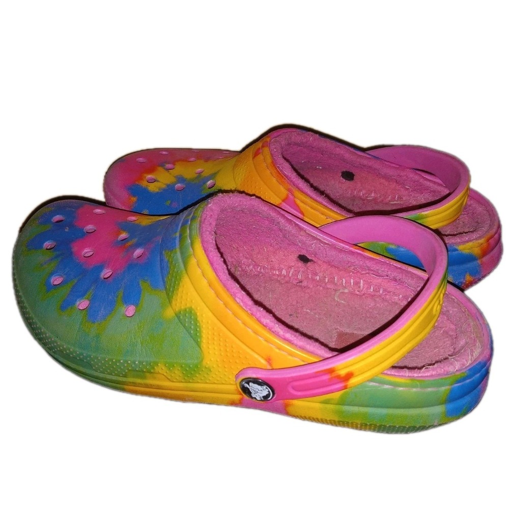 Crocs Unisex Multicolor Lined Clog Slip On Shoes J5